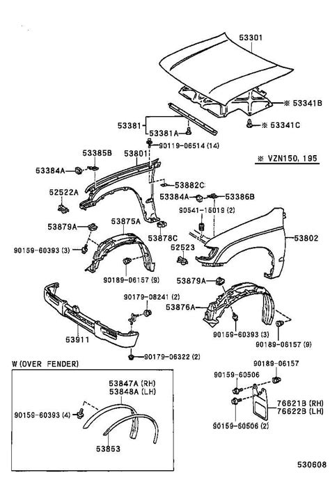 Visualizing The 2003 Toyota Tacoma S Body Parts A Comprehensive Diagram