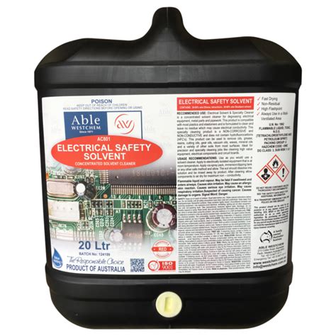 Electrical Safety Solvent Concentrated Solvent Cleaner Workplace