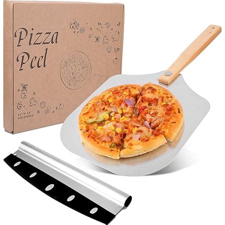 Pelle à pizza Chef Pomodoro avec lame en aluminium et poignée pliable