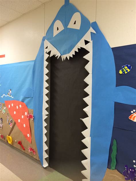 Ocean Theme Shark Door Decoracion Puerta Decoración De Unas