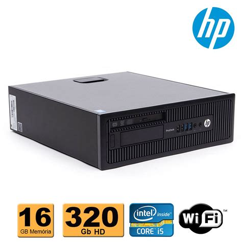 Cpu Hp Prodesk 600 Slim Intel Core I5 4ªg 16gb Ddr3 Hd 320gb Dvd Rw Wifi