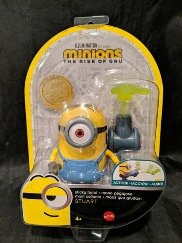 Minions Rise Of Gru Sticky Hand Stuart Action Figure Ebay