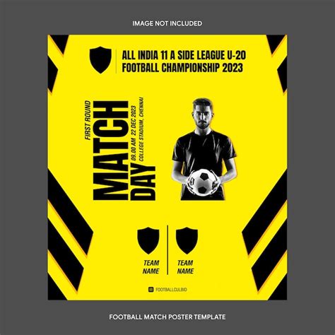 Premium Psd Football Matchday Poster Template