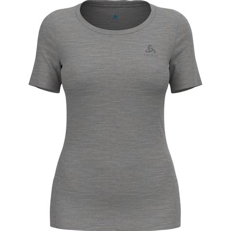 Odlo Natural Merino 200 Hemd Met Korte Mouwen Dames Odlo Steel Grey