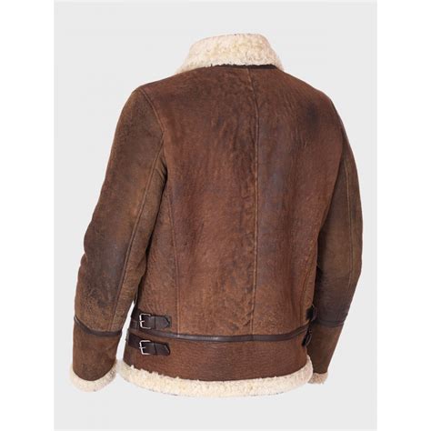 Mens Distressed Toscana Sheepskin Leather Jacket Jackets Mania