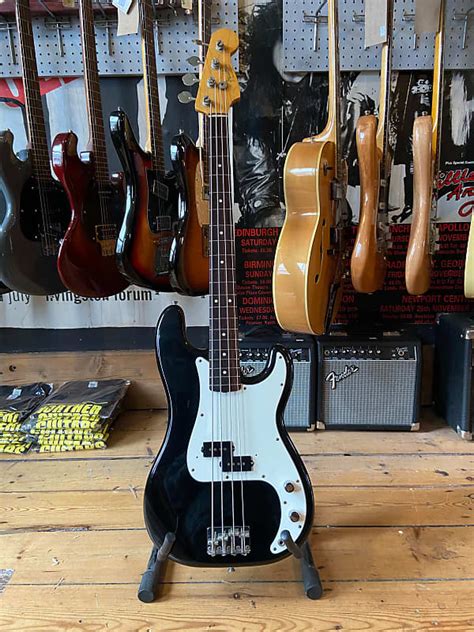 Fender Precision Bass Mij Fujigen 1989 1990 Black Reverb Uk