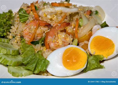 Seafood Fried Rice Stock Image Image Of Meat Gourmet