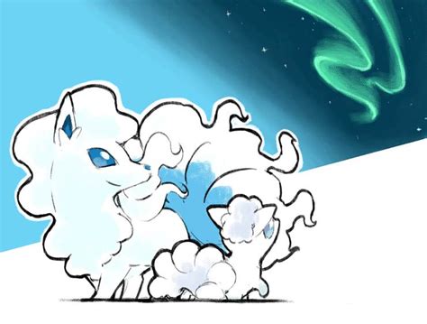 Pokémon Vulpix Ninetales Alolan Vulpix Alolan Ninetales Blacknirrow Illustration Pixivbox