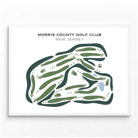 Morris County Golf Club, NJ Golf Course Map, Home Decor, Golfer Gift ...