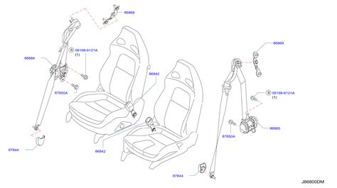 Nissan Nv Seat Belt Lap And Shoulder Belt Right Front