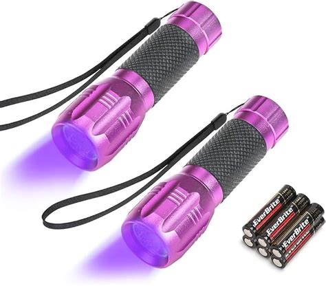 Everbrite Black Light Uv Blacklight Flashlights Pack Leds Nm