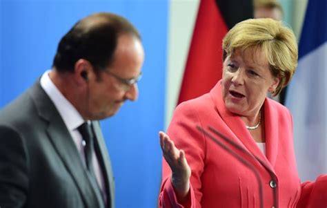 G Merkel E Hollande Exigem Resposta Unificada Da Europa Crise