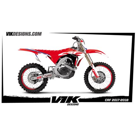 Kit Adhesivos Honda Crf Factory Vikdesigns