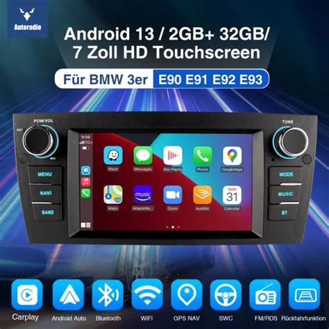 G Dab Carplay Android Autoradio Gps Rds Bt Kam Per Bmw Serie