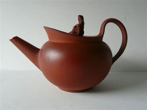 Antique 18th Century Wedgwood Redware Teapot Widow Knop Small Size