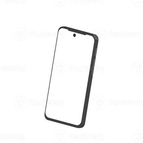 smartphone isométrico 3d tela branca em branco 17051657 PNG