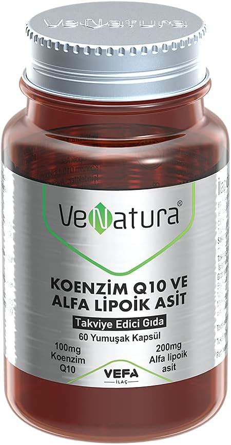 Venatura Koenzim Q Ve Alfa Lipoik Asit Tablet Aromasiz Renkli