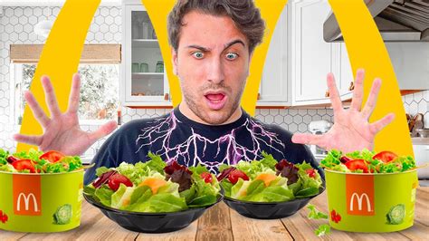 Mangio Tutte Le Insalate Del Mcdonald S Per La Prima Volta Youtube