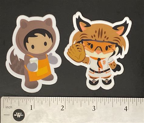 Lot Of 2 NEW Salesforce Astro Apron San Francisco Giants MLB Stickers ...