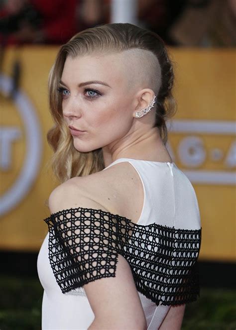 Natalie Dormer Shows Off New Half Shave Cut Natalie Dormer Peaky