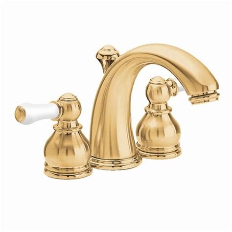 American Standard Hampton Polished Brass 2 Handle 4 In Centerset Watersense Bathroom Sink Faucet