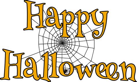 Happy Halloween Spider Web transparent PNG - StickPNG