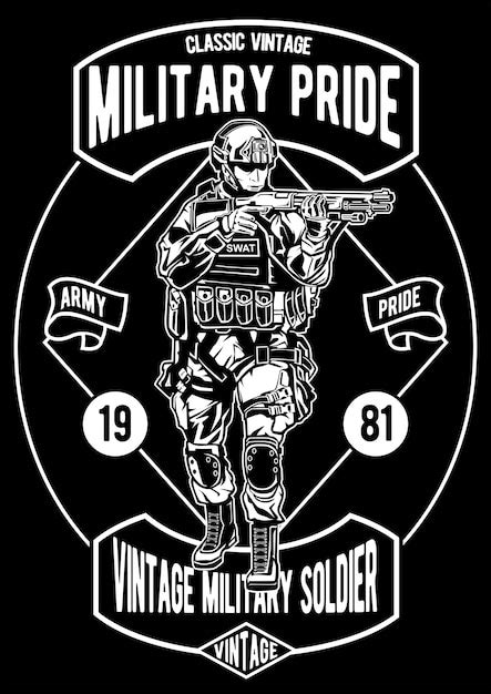 Premium Vector Military Pride Poster