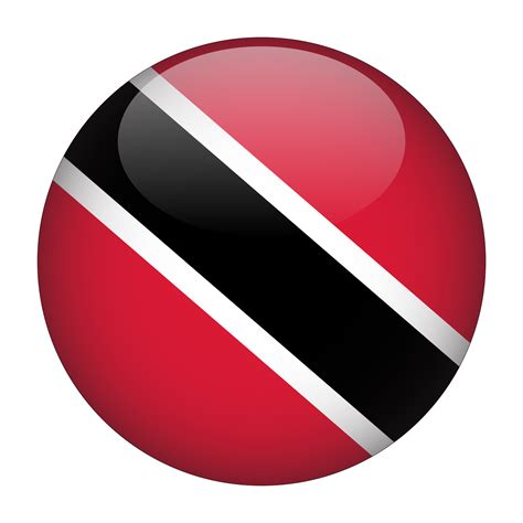 Trinidad And Tobago D Rounded Flag With Transparent Background