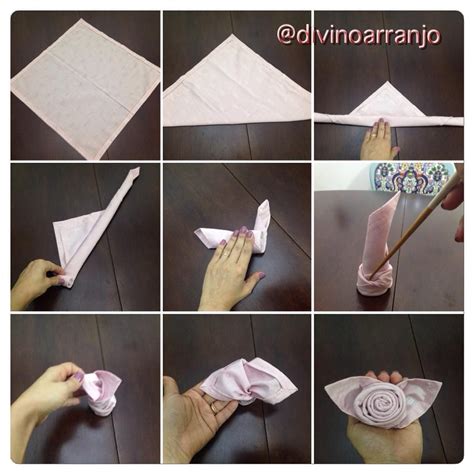 Como Dobrar Guardanapo De Tecido - Que lindeza essa forma de dobrar o guardanapo! Quem quer aprender?! Aí ...