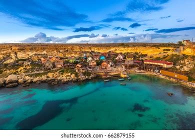 Malta Ilmellieha View Famous Village Popeye Stock Photo 1095151124