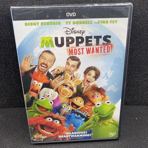 Muppets Most Wanted Dvd Disney Ricky Georgias Tina Fey