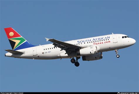 Zs Sfi South African Airways Airbus A319 131 Photo By Björnd Id