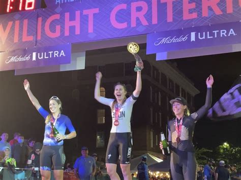 Alexis Ryan Bryan Gomez Win Athens Twilight Lead American Criterium