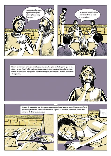 La Captura De Atahualpa Comic Pages Behance