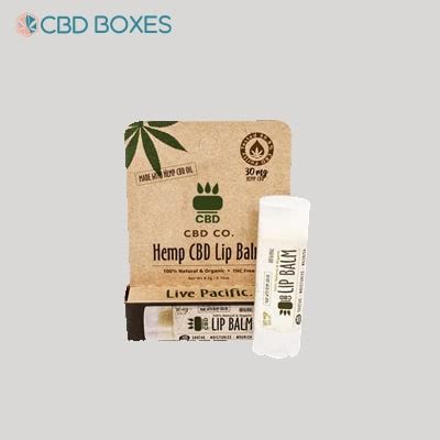 Custom CBD Lip Balm Boxes Customized Packaging Solutions