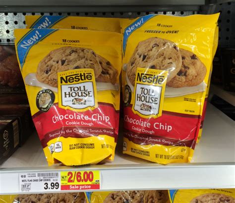 Nestle Toll House Frozen Cookies 200 At Kroger Kroger Krazy