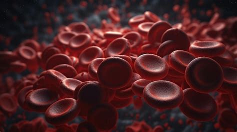 Premium Ai Image A Close Up Of Red Blood Cells