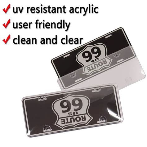 License Plate Shields Covers Car Licenses Frames With Screws Caps Usa ...