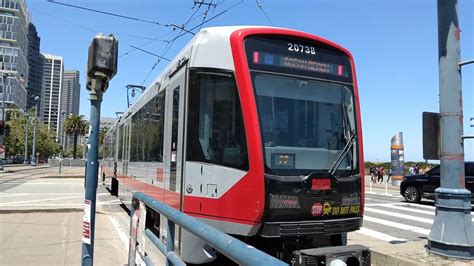 Sf Muni Car Siemens S Lrv Train On Route N Judah