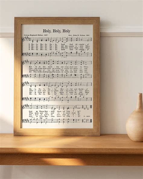 Holy Holy Holy Printable Hymn Sheet Music Hymn INSTANT - Etsy