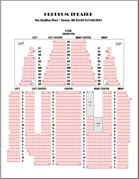 orpheum seating chart boston | Brokeasshome.com