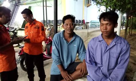 Kapal Ditabrak Tongkang Dua Nelayan Desa Mantang Terombang Ambing Di Laut