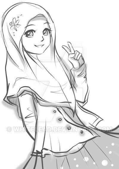 Cara Menggambar Anime Berhijab