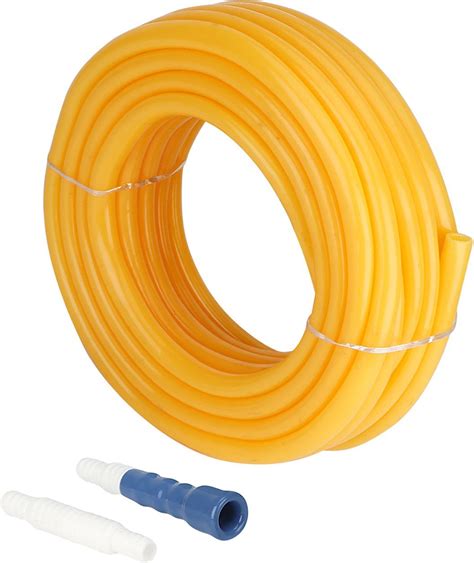 Lifeplast 05 Inch 15 Meter Yellow Pvc Pipe With Connector And Adapter