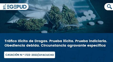 Tráfico Ilícito De Drogas Prueba Ilícita Prueba Indiciaria