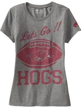 A Women S T Shirt That Says Let S Go Hogs On It