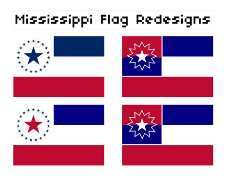 My 4 New Mississippi State Flag Designs Feedbacks Are Welcomed Rvexillology