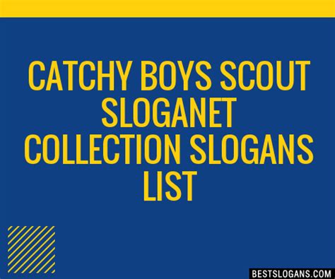 100+ Catchy Boys Scout Et Collection Slogans 2024 + Generator - Phrases ...