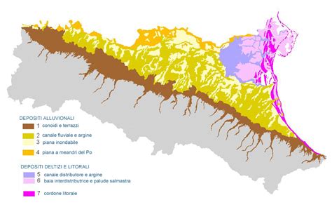 Estratto Della Carta Geologica Di Pianura In Scala 1 250 000 Sintesi