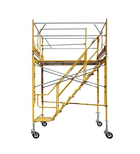 7ft Deluxe Rolling Scaffolding Tower With Internal Stairs